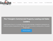 Tablet Screenshot of insightpropertygroup.com